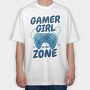 Joystick Gamer Girl Watercolor, Tricou Oversize Barbati (Unisex)