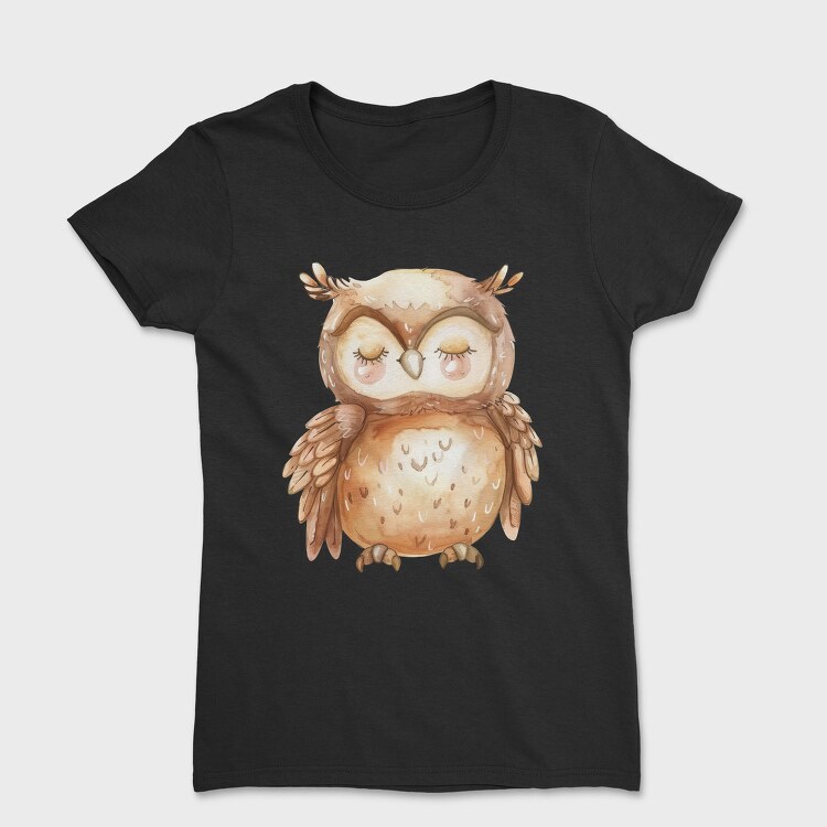 Cute Owl Ears, Tricou Femei