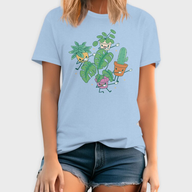 Dabbing Plants Cute, Tricou Barbati (Unisex)