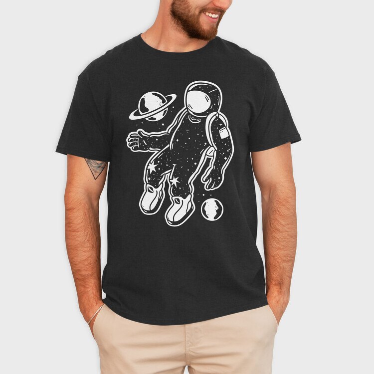 Astronaut Floating Space Galaxy, Tricou Barbati (Unisex)