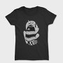 Cartoon Wizard Wolf Fantasy Grumpy Club, Tricou Femei