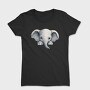 Baby Elephant Peeking, Tricou Femei