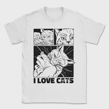 Cat Bite Comic, Tricou Barbati (Unisex)