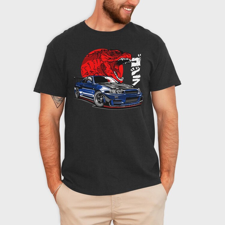 GTR R34, Tricou Barbati (Unisex)