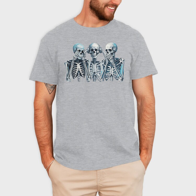 Wise Skeletons, Tricou Barbati (Unisex)