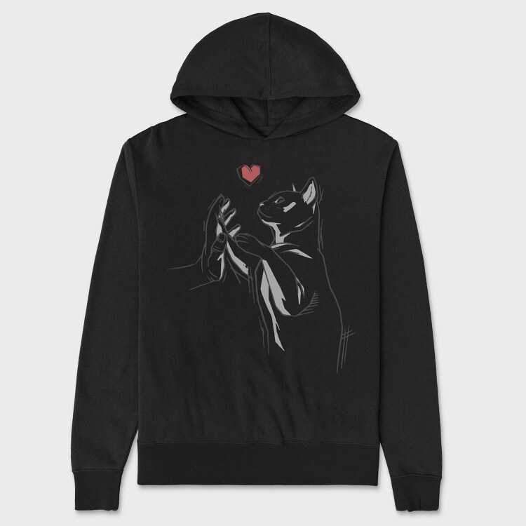 Cat Hand, Hanorac Oversize Barbati (Unisex)