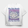 Cat Nap Mood, Tricou Oversize Barbati (Unisex)