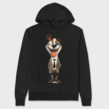 Cute Dog Suit, Hanorac Oversize Barbati (Unisex)