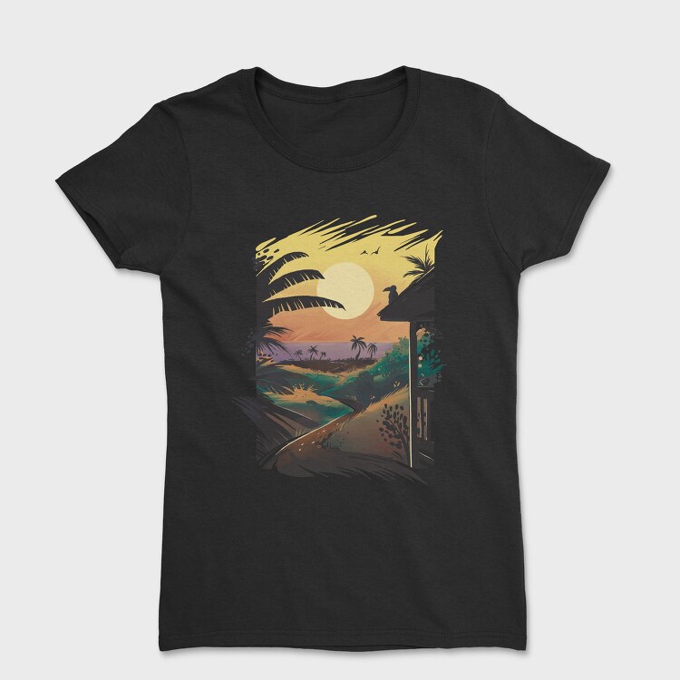 Hawaiian Landscape, Tricou Femei