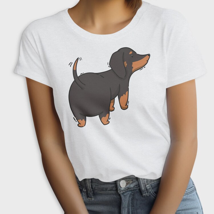 Dachshund Dog, Tricou Femei