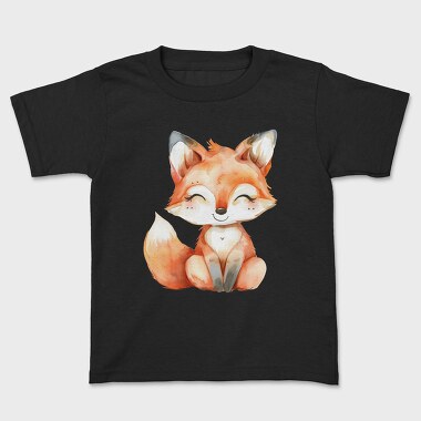 Cute Fox Sitting, Tricou Copii