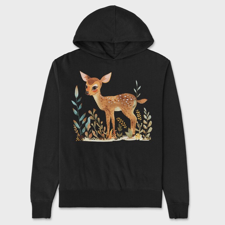 Bambi Forest Animal, Hanorac Oversize Barbati (Unisex)