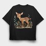 Bambi Forest Animal, Tricou Oversize Barbati (Unisex)