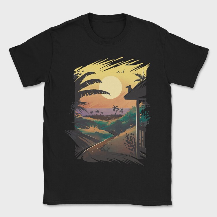 Hawaiian Landscape, Tricou Barbati (Unisex)