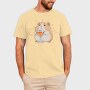 Sad Hamster With Drink, Tricou Barbati (Unisex)
