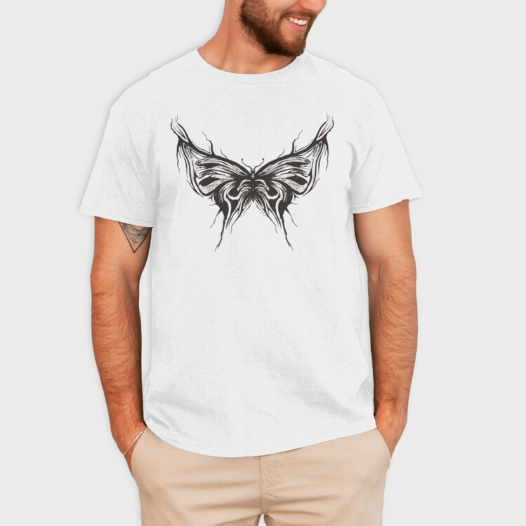 Grunge Butterfly Abstract Trash, Tricou Barbati (Unisex)