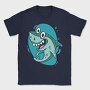Happy Shark Cartoon, Tricou Barbati (Unisex)