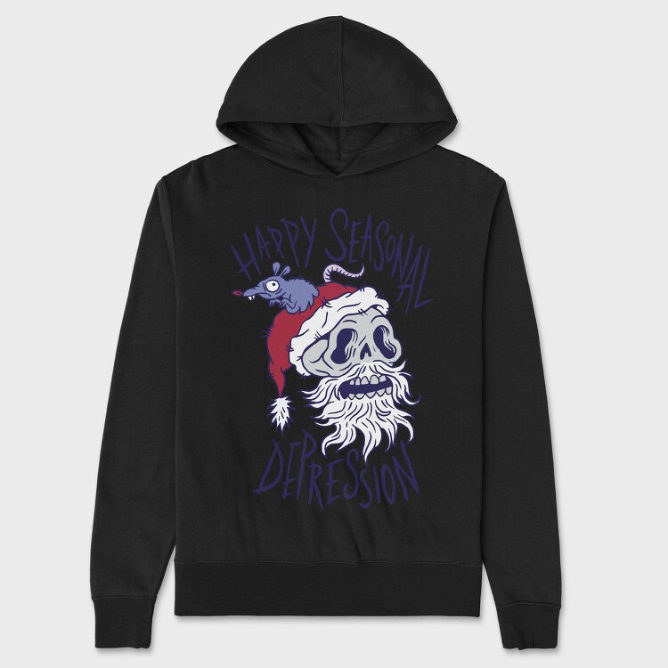 Happy Seasonal Depression, Hanorac Oversize Barbati (Unisex)