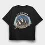 Happy Place Camping, Tricou Oversize Barbati (Unisex)