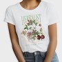 Flowers And Leaves Nature Cottagecore Herbology, Tricou Femei