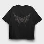 Grunge Butterfly Abstract Trash, Tricou Oversize Barbati (Unisex)