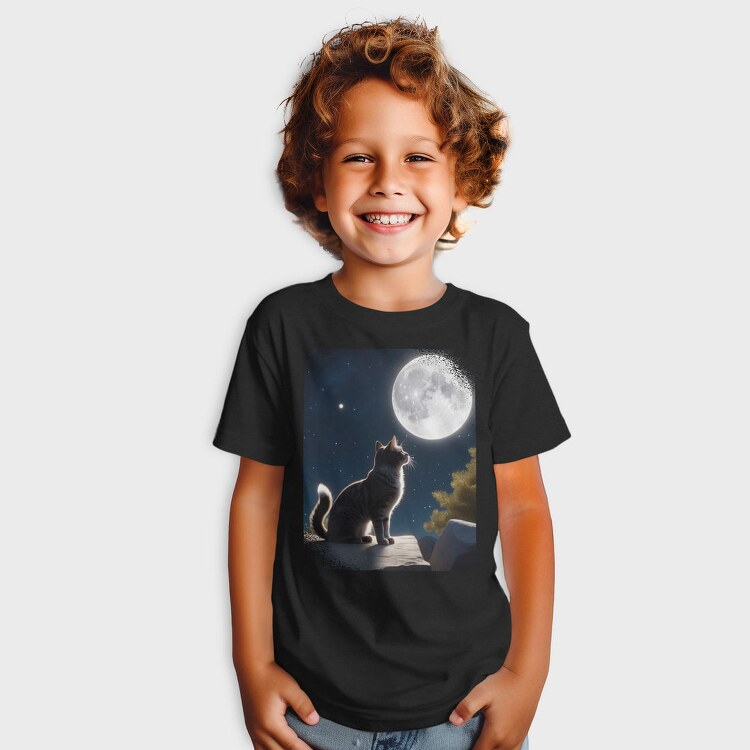 Cat Gazing At The Moon, Tricou Copii