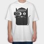 Cat And Camera, Tricou Oversize Barbati (Unisex)