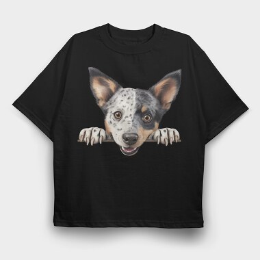 Australian Stumpy Tail Cattle, Tricou Oversize Barbati (Unisex)