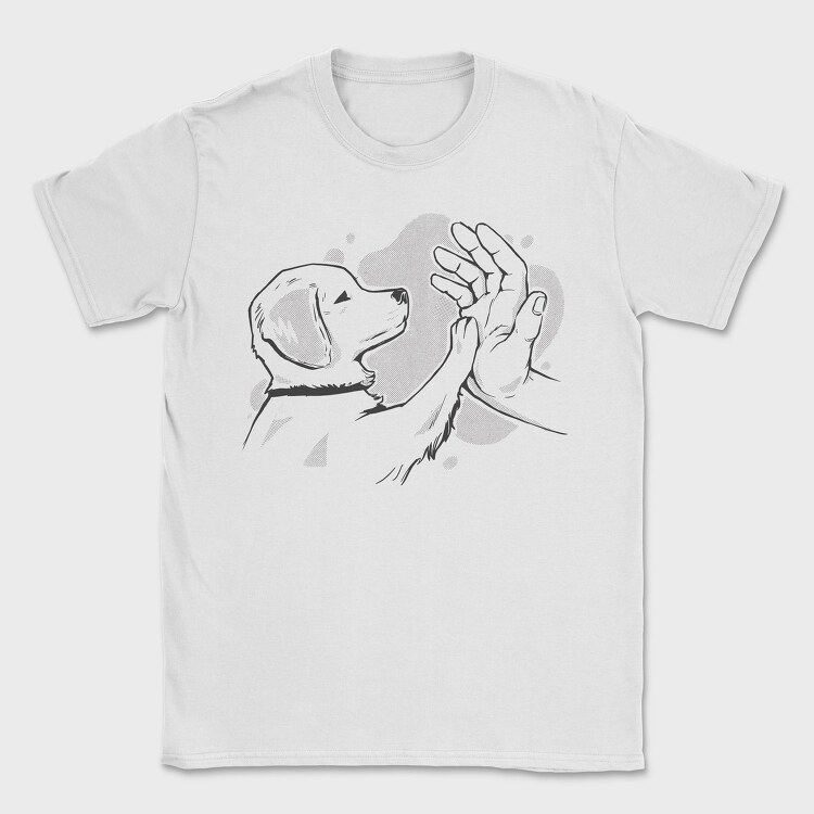 Hand Paw Dog, Tricou Barbati (Unisex)