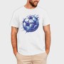 Grunge Soccer Ball Football, Tricou Barbati (Unisex)