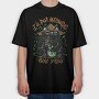 Witch Cat Halloween Magic, Tricou Oversize Barbati (Unisex)