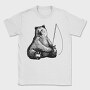 Hand Drawn Bear Fishing, Tricou Barbati (Unisex)