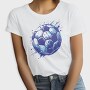 Grunge Soccer Ball Football, Tricou Femei