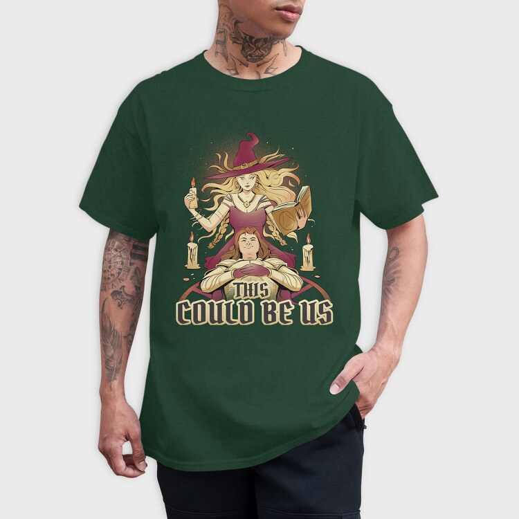 Witch Couple Ritual, Tricou Barbati (Unisex)
