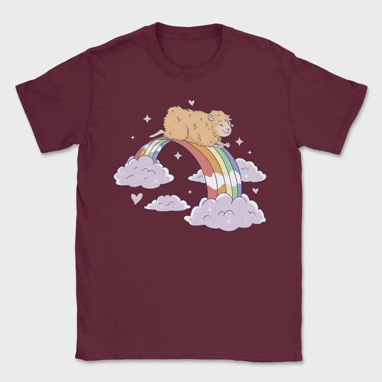 Hamster Rainbow, Tricou Barbati (Unisex)