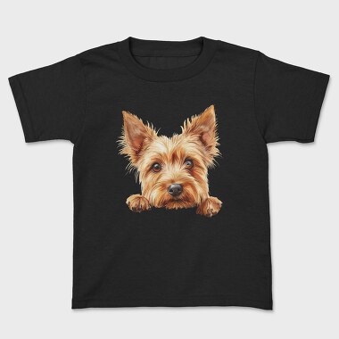 Australian Terrier Peeking, Tricou Copii