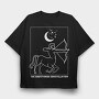 Sagittarius Zodiac Constellation, Tricou Oversize Barbati (Unisex)