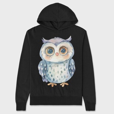 Baby Owl Clipart, Hanorac Oversize Barbati (Unisex)