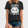 Fluff Around Funny Cat Quote, Tricou Barbati (Unisex)