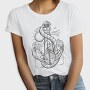 Sailing Anchor Illustration, Tricou Femei