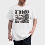 Wizard In A Car Parody Get In Loser, Tricou Barbati (Unisex)
