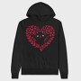Cute Kitty Heart, Hanorac Oversize Barbati (Unisex)