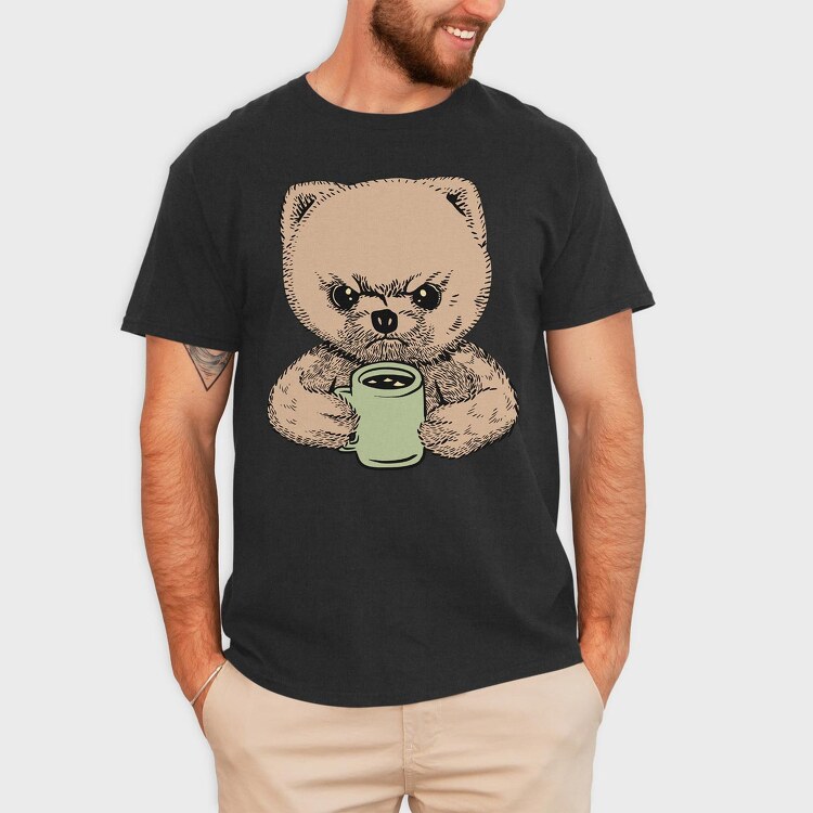 Angry Pomeranian, Tricou Barbati (Unisex)
