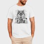 Wolf And Bike, Tricou Barbati (Unisex)