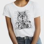 Wolf And Bike, Tricou Femei
