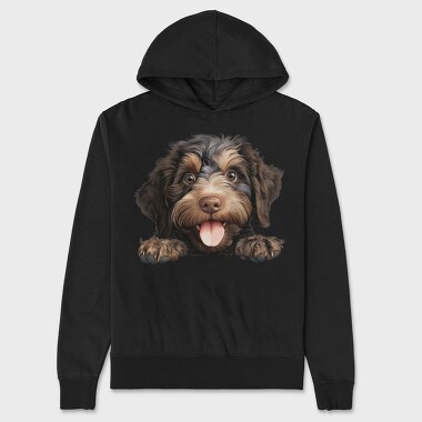 Barbet Peeking, Hanorac Oversize Barbati (Unisex)