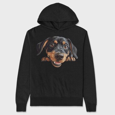 Austrian Black And Tan Hound, Hanorac Oversize Barbati (Unisex)