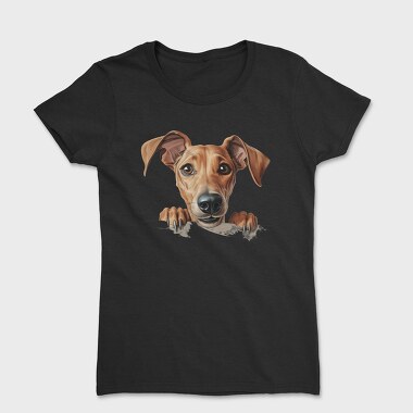 Azawakh Peeking, Tricou Femei