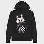 Baby Zebra Stripe, Hanorac Oversize Barbati (Unisex)