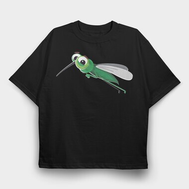 Flying Green Bug, Tricou Oversize Barbati (Unisex)